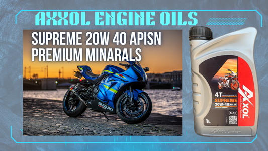AXXOL 40 4-STROKE SUPREME 20W40&nbsp; APISN&nbsp; PREMIUM MINERAL OILS